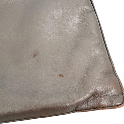 LOEWE Hand Bag Tote Purse Leather Bronze Authentic