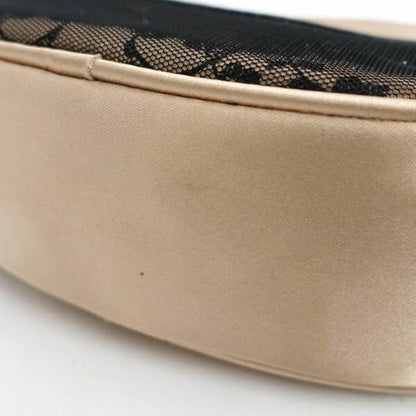 Christian Dior Mini Shoulder Bag Purse Gold Black Authentic
