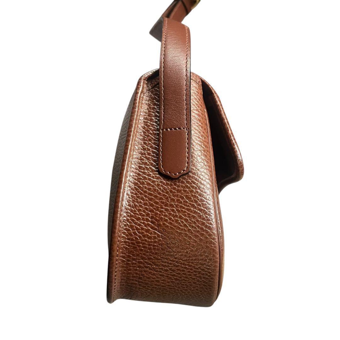 Christian Dior Shoulder Bag Purse CD Leather Authentic