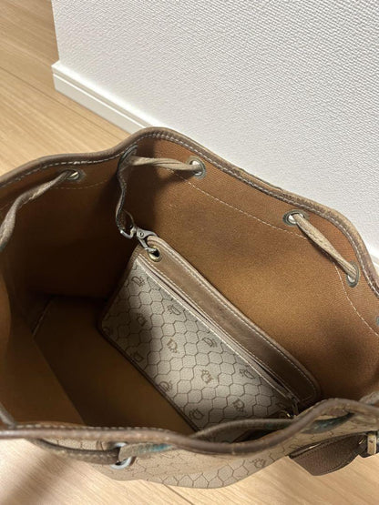 Christian Dior Shoulder Bag Purse Honeycomb Beige Authentic