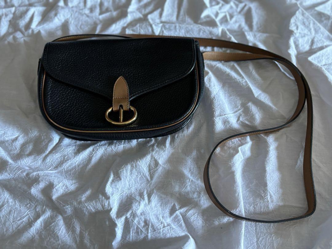 Christian Dior Shoulder Bag Purse CD Black Authentic