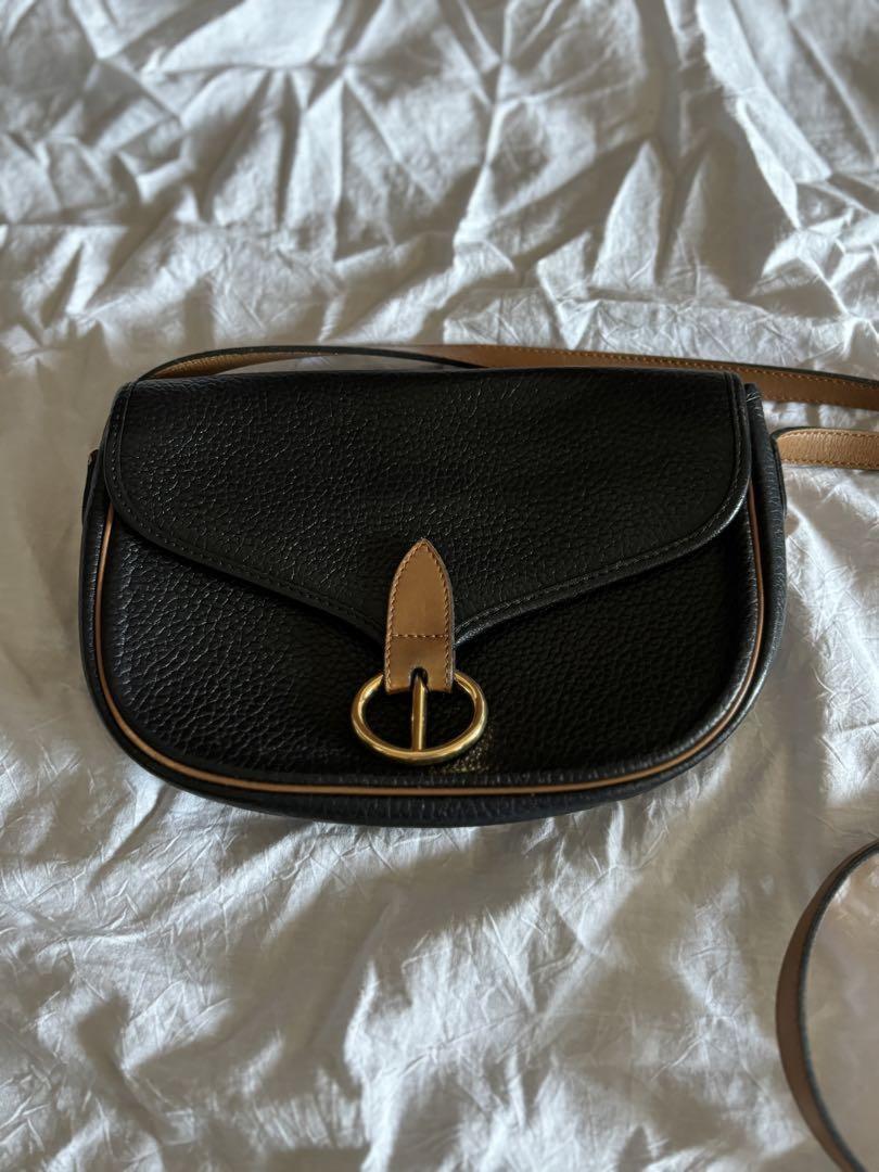 Christian Dior Shoulder Bag Purse CD Black Authentic