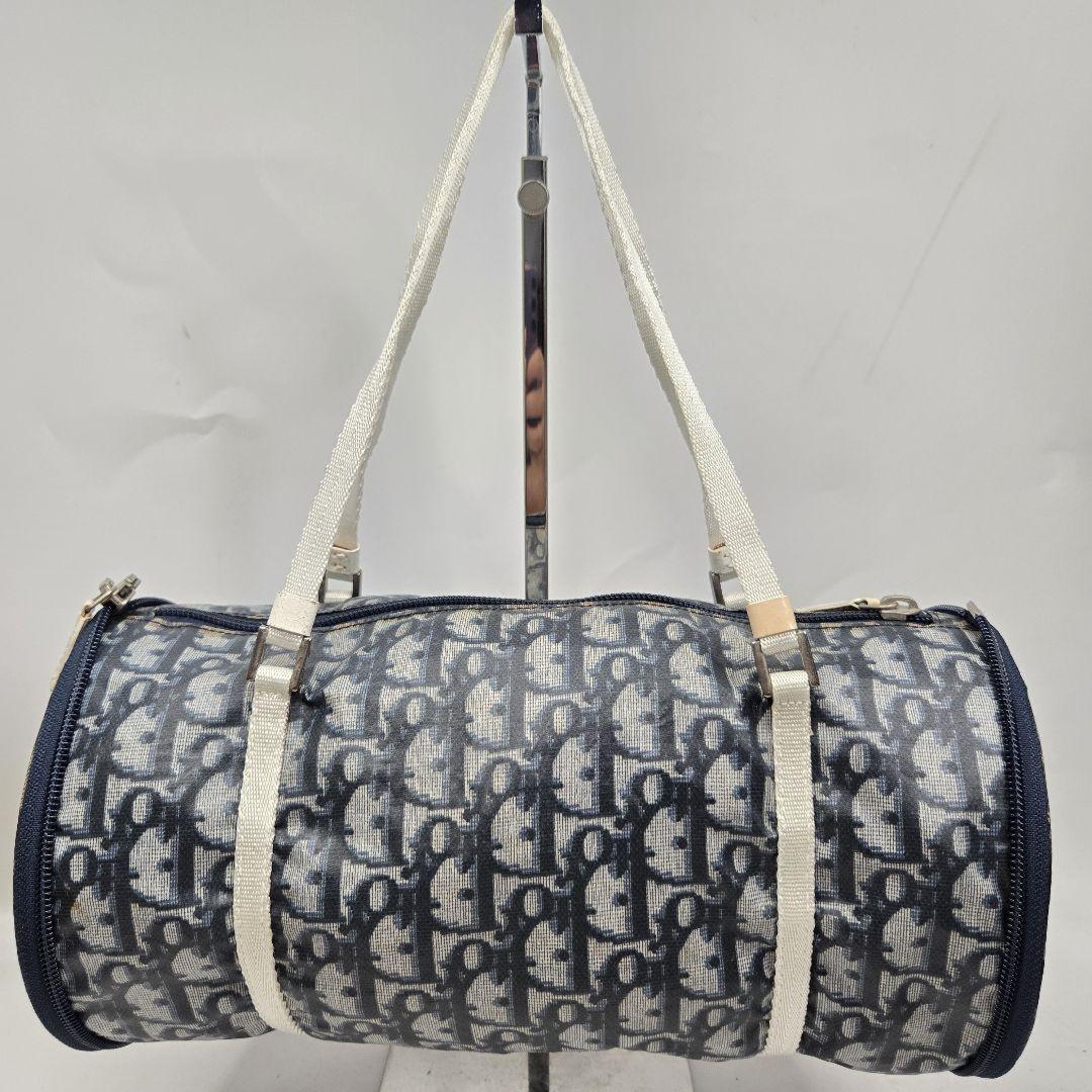 Christian Dior Hand Bag Tote Purse Trotter PVC Authentic