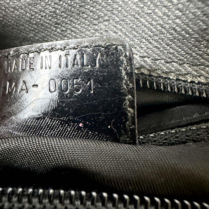 Christian Dior Hand Bag Tote Purse Cannage Leather Black Authentic