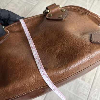MULBERRY Hand Bag Tote Purse Bayswater Turn Lock Leather Authentic