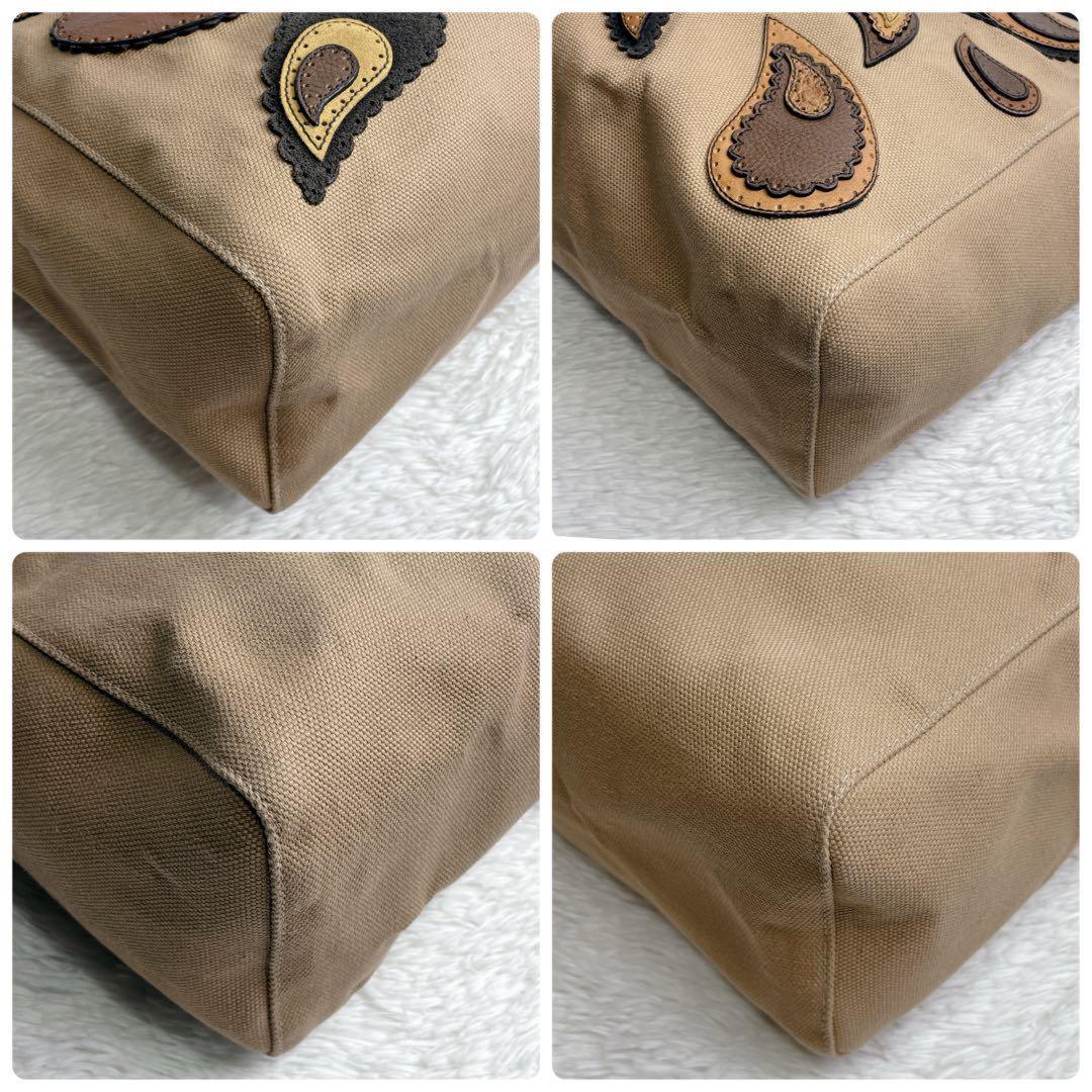 MULBERRY Hand Bag Tote Purse Turn Lock Canvas Leather Authentic