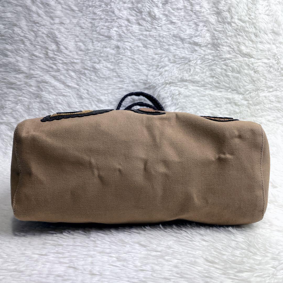 MULBERRY Hand Bag Tote Purse Turn Lock Canvas Leather Authentic