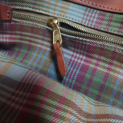 MULBERRY Shoulder Bag Purse Leather Navy Camel Authentic
