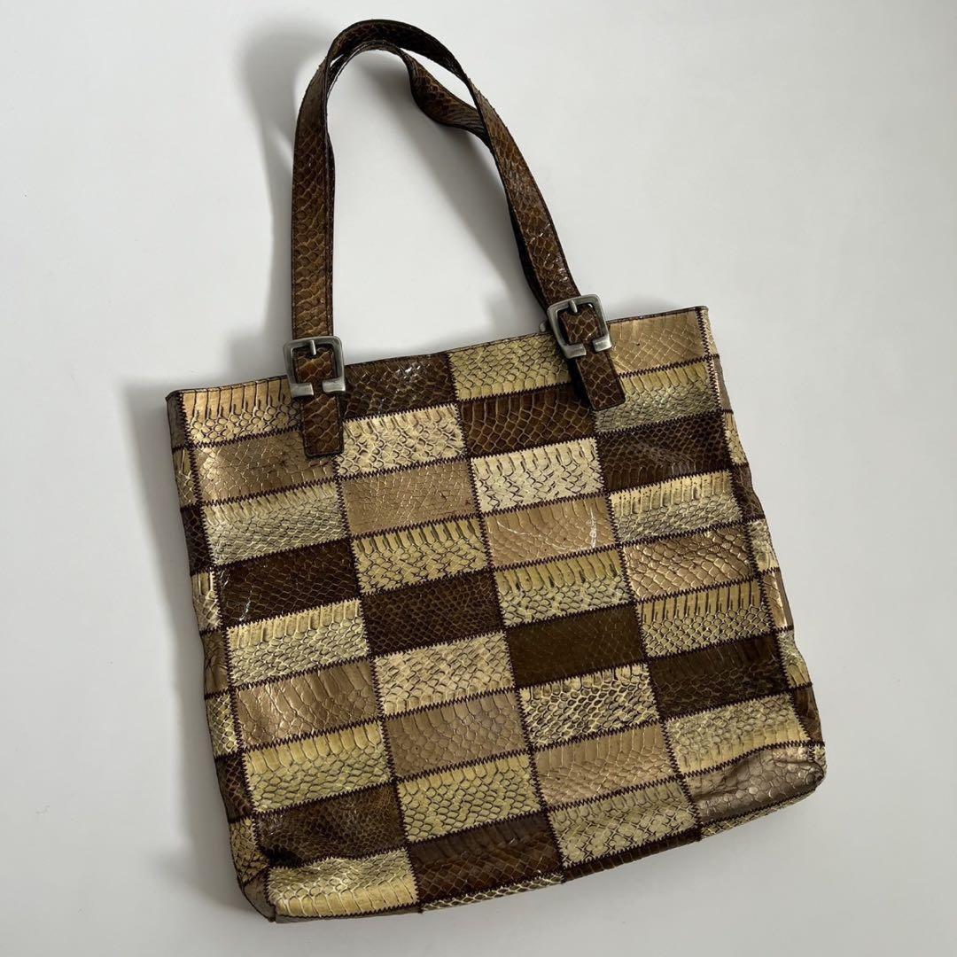 MIU MIU Hand Bag Tote Purse Beige Brown Authentic