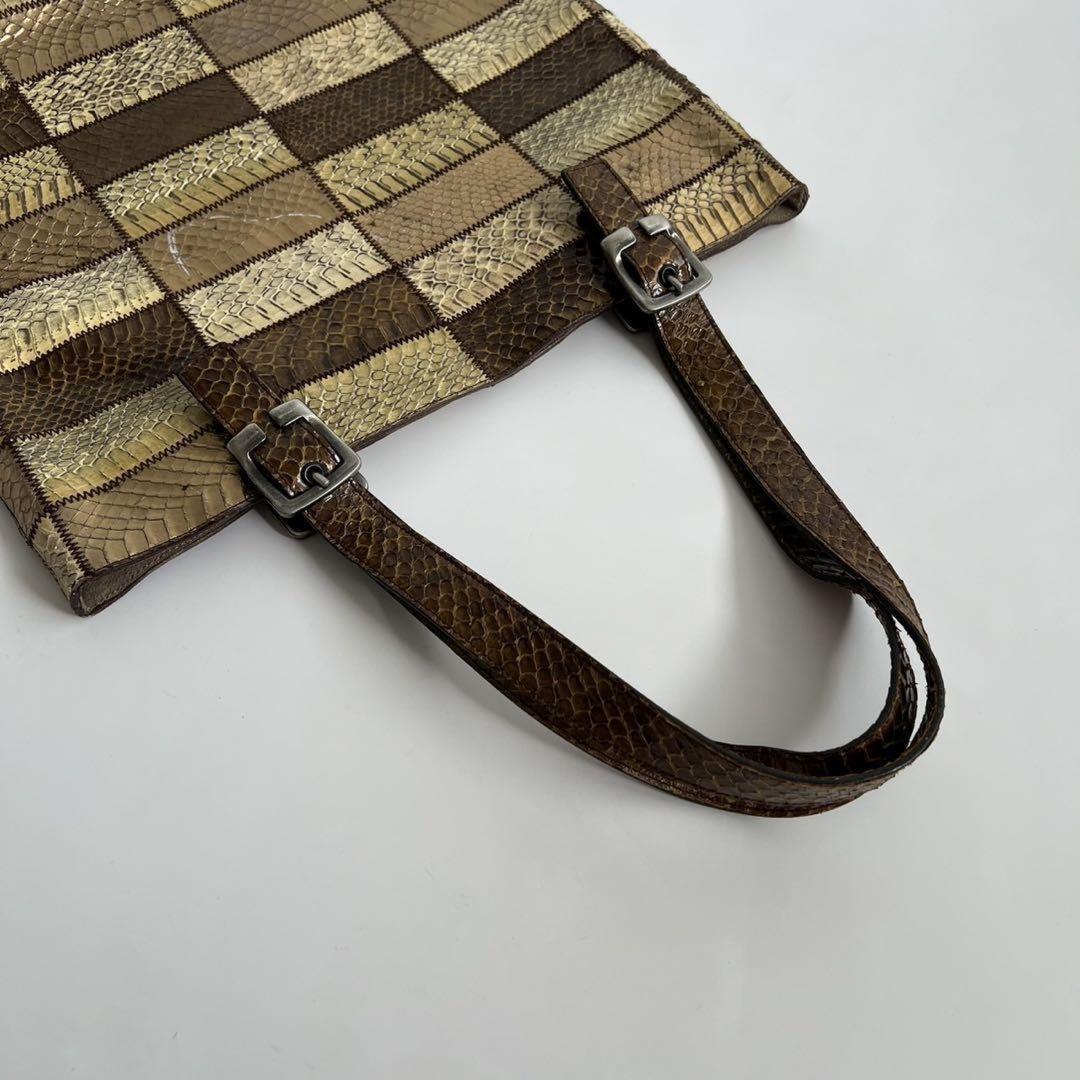 MIU MIU Hand Bag Tote Purse Beige Brown Authentic