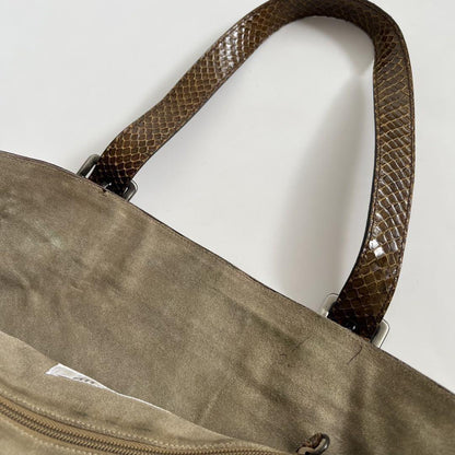 MIU MIU Hand Bag Tote Purse Beige Brown Authentic