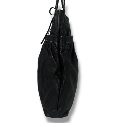 MIU MIU Hand Bag Tote Purse Leather Black Authentic