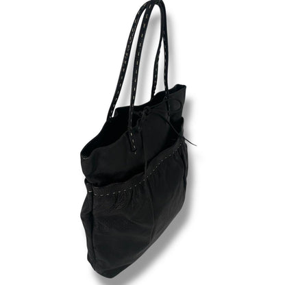 MIU MIU Hand Bag Tote Purse Leather Black Authentic