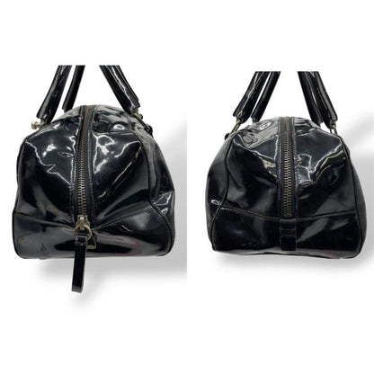 MIU MIU Mini Boston Bag Hand Tote Purse patent Authentic