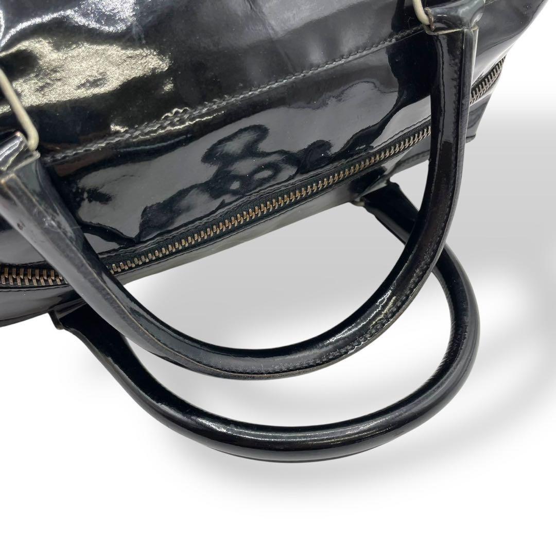 MIU MIU Mini Boston Bag Hand Tote Purse patent Authentic
