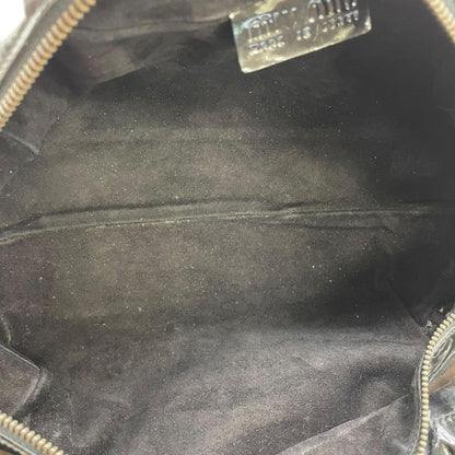 MIU MIU Mini Boston Bag Hand Tote Purse patent Authentic