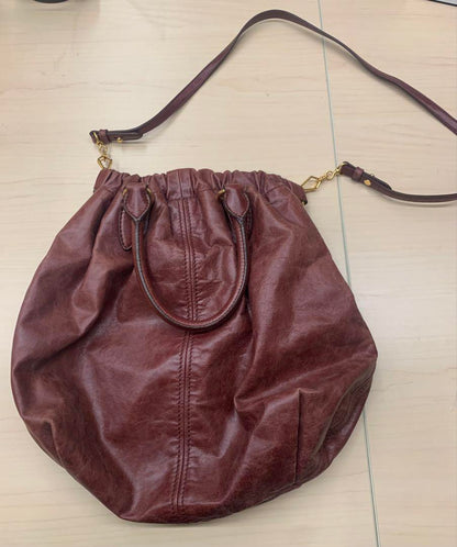 MIU MIU Shoulder Bag Purse 2way Red Purple Authentic