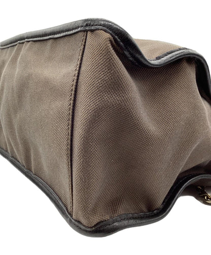 Chloe Hand Bag Tote Purse Logo Brown Authentic