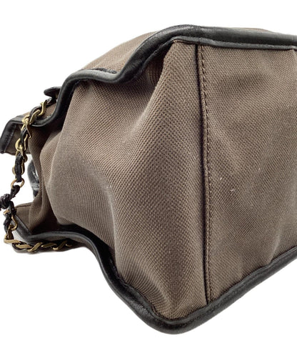 Chloe Hand Bag Tote Purse Logo Brown Authentic