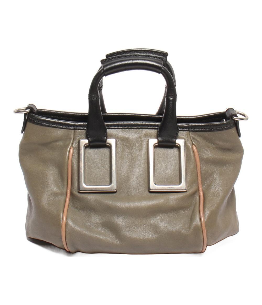 Chloe Hand Shoulder Bag Tote Purse 2way Ethel Gray Authentic