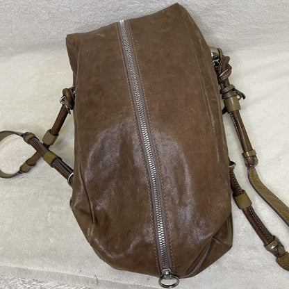 Chloe Hand Bag Tote Purse Leather Brown Beige Authentic
