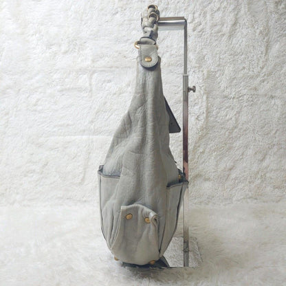 Chloe Shoulder Bag Purse Eloise Leather Gray Authentic
