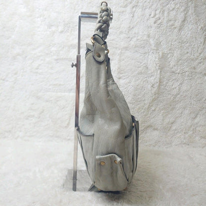 Chloe Shoulder Bag Purse Eloise Leather Gray Authentic