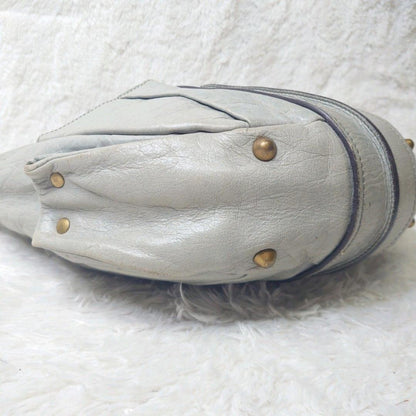 Chloe Shoulder Bag Purse Eloise Leather Gray Authentic