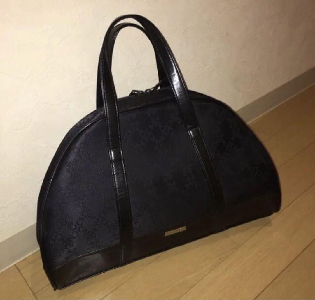 Chloe Hand Bag Tote Purse Logo Jacquard Authentic