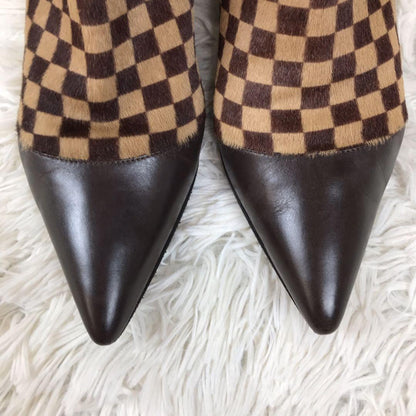 Louis Vuitton Short Boots Shoes EU 36 US 6 Brown Authentic