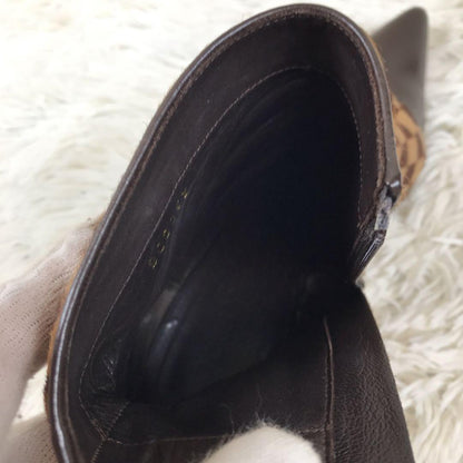 Louis Vuitton Short Boots Shoes EU 36 US 6 Brown Authentic