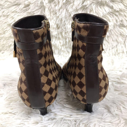 Louis Vuitton Short Boots Shoes EU 36 US 6 Brown Authentic