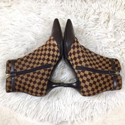 Louis Vuitton Short Boots Shoes EU 36 US 6 Brown Authentic
