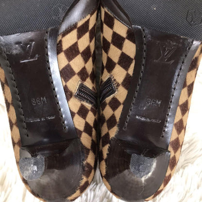 Louis Vuitton Short Boots Shoes EU 36 US 6 Brown Authentic