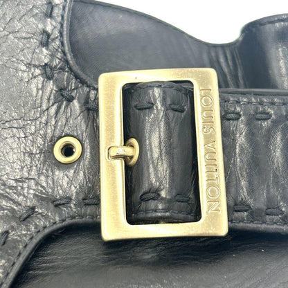 Louis Vuitton Short Boots Shoes EU 38 US 8 Black Authentic