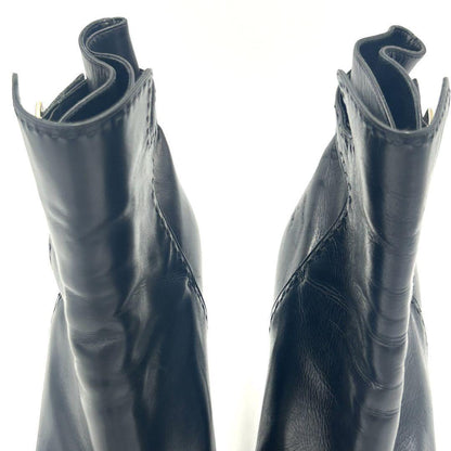 Louis Vuitton Short Boots Shoes EU 38 US 8 Black Authentic