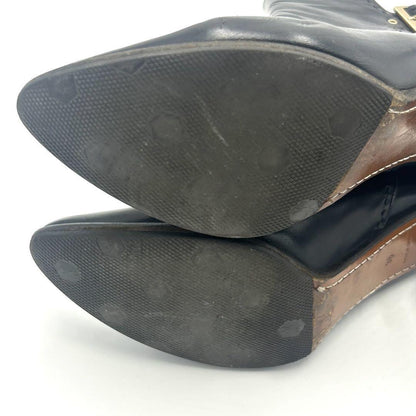 Louis Vuitton Short Boots Shoes EU 38 US 8 Black Authentic
