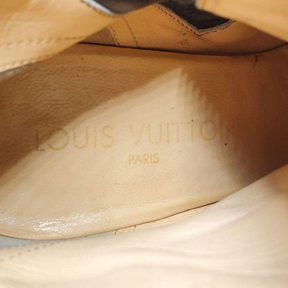 Louis Vuitton Short Boots Shoes EU 36.5 US 6.5 Leather Black Authentic