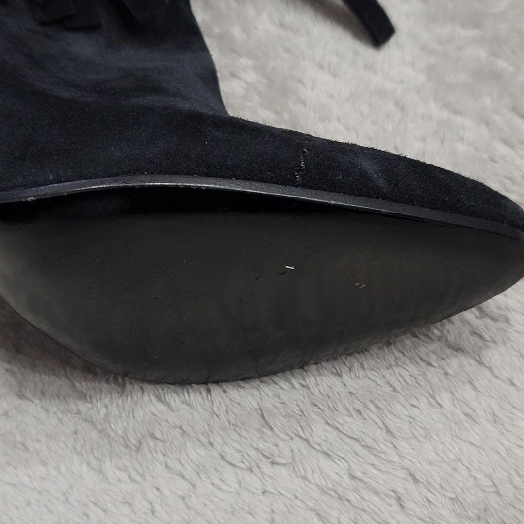 Louis Vuitton Boots Shoes EU 36.5 US 6.5 Suede Black Authentic