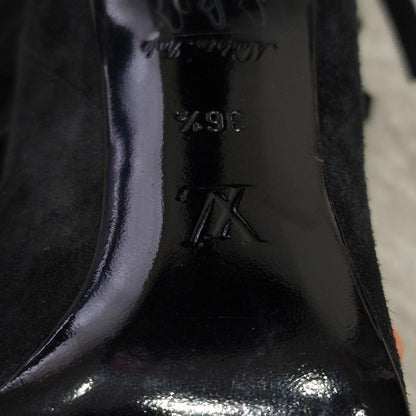 Louis Vuitton Boots Shoes EU 36.5 US 6.5 Suede Black Authentic