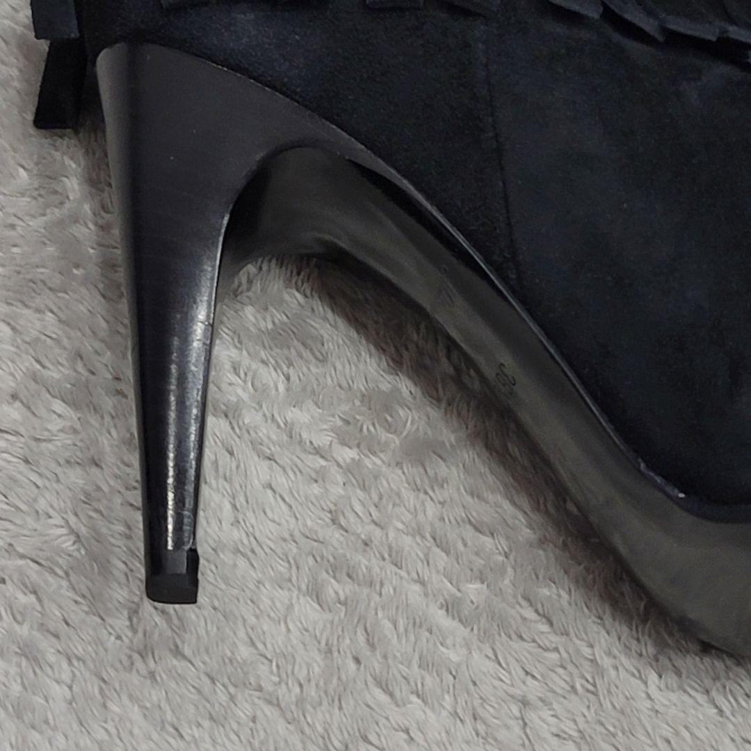 Louis Vuitton Boots Shoes EU 36.5 US 6.5 Suede Black Authentic