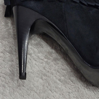Louis Vuitton Boots Shoes EU 36.5 US 6.5 Suede Black Authentic