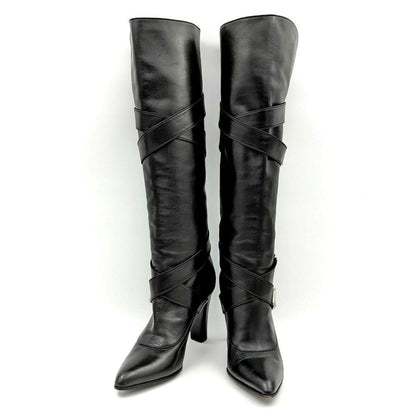 Louis Vuitton Long Boots Shoes EU 35.5 US 5.5 Black Authentic