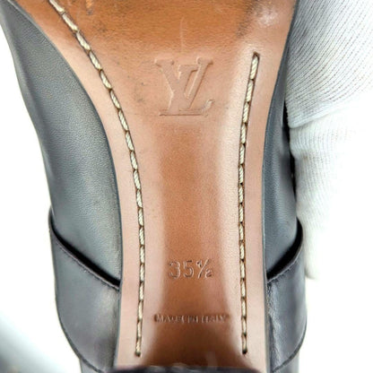 Louis Vuitton Long Boots Shoes EU 35.5 US 5.5 Black Authentic