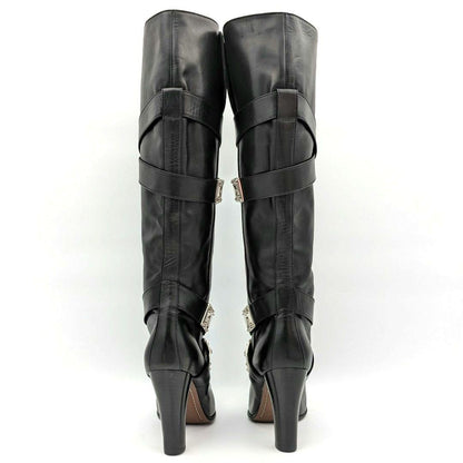 Louis Vuitton Long Boots Shoes EU 35.5 US 5.5 Black Authentic