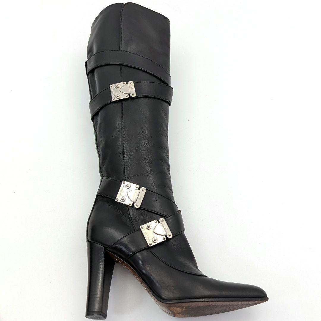 Louis Vuitton Long Boots Shoes EU 35.5 US 5.5 Black Authentic