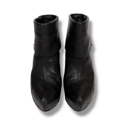 Louis Vuitton Short Boots Shoes EU 37.5 US 7.5 Leather Black Authentic