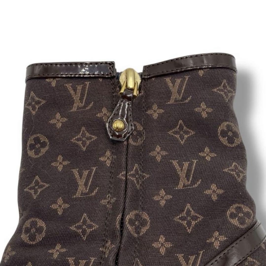 Louis Vuitton Boots Shoes Monogram EU 36.5 US 6.5 Canvas Authentic