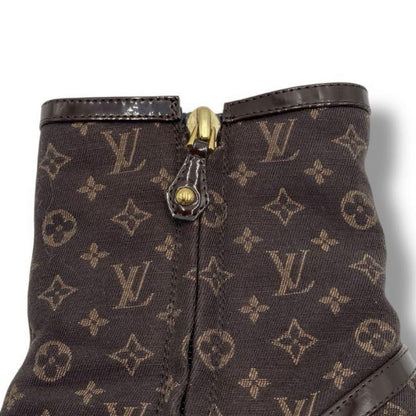 Louis Vuitton Boots Shoes Monogram EU 36.5 US 6.5 Canvas Authentic
