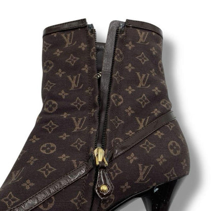 Louis Vuitton Boots Shoes Monogram EU 36.5 US 6.5 Canvas Authentic